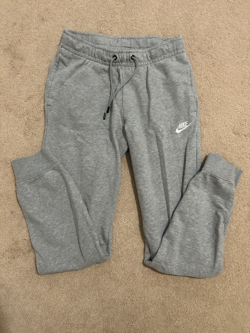 Nike Grey Drawstring Fleece Joggers